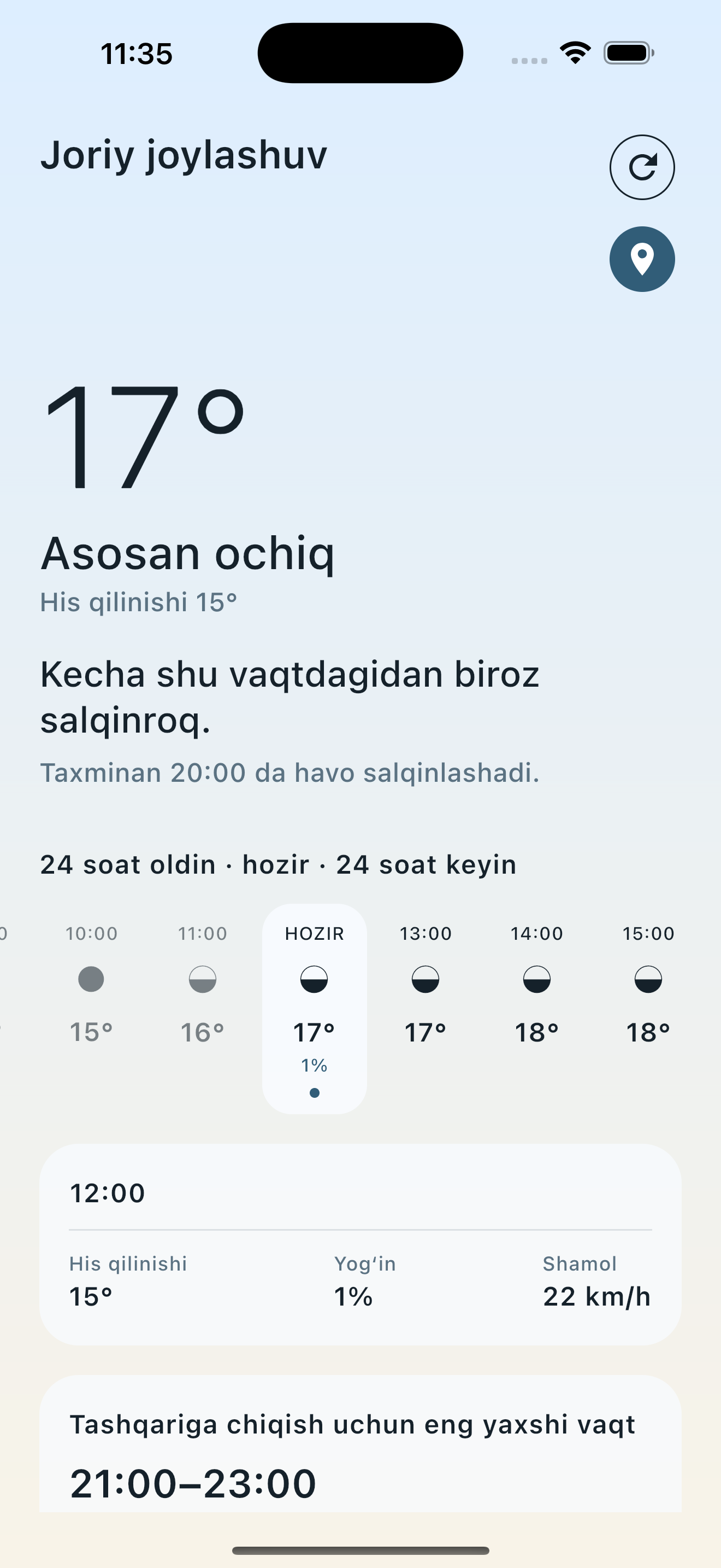 Nimbo Weather iPhone’da